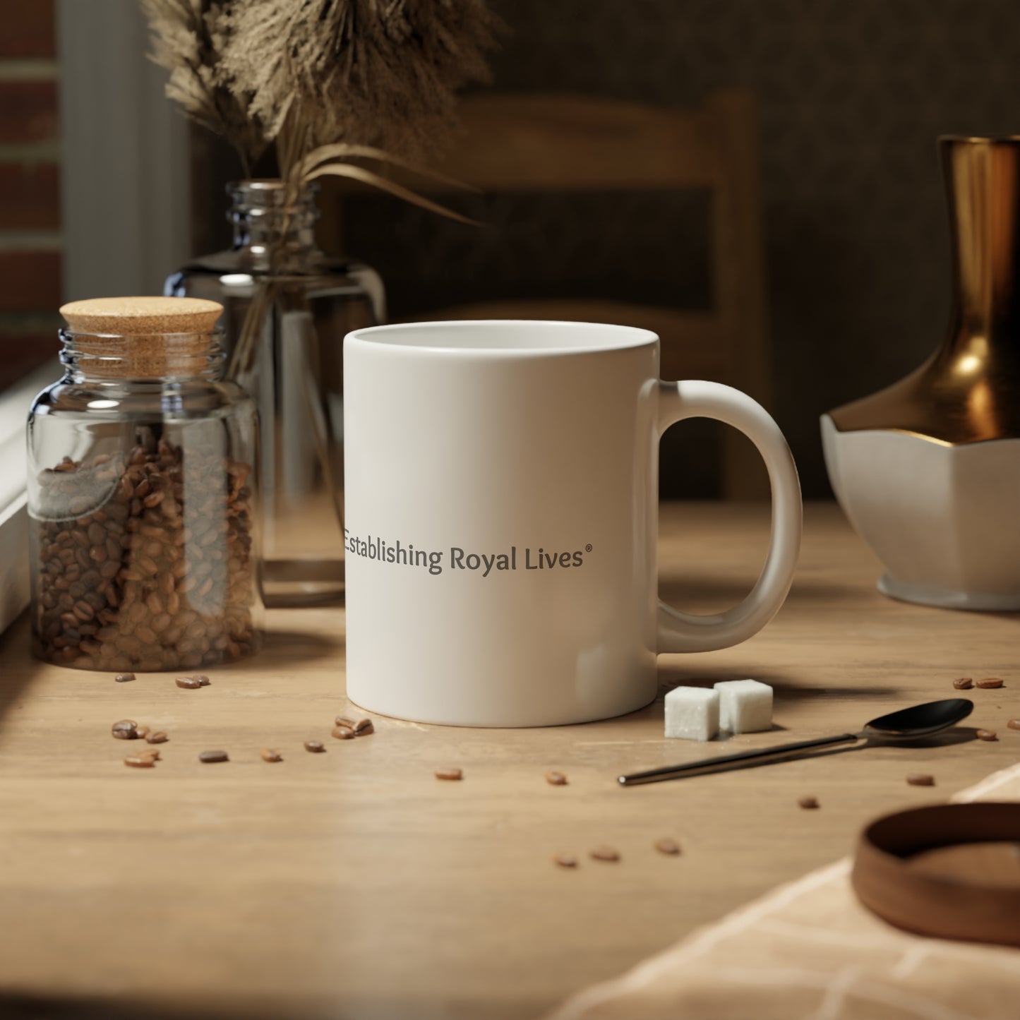 Establishing My Vibes Jumbo Mug, 20oz, Coffee Cup, Gift for Friends, Unique Kitchen Decor, Motivational Mug, Tea Lover's Mug
