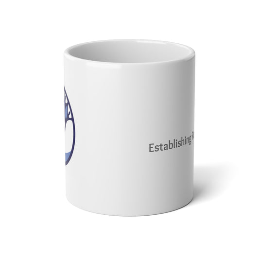 Establishing My Vibes Jumbo Mug, 20oz, Coffee Cup, Gift for Friends, Unique Kitchen Decor, Motivational Mug, Tea Lover's Mug