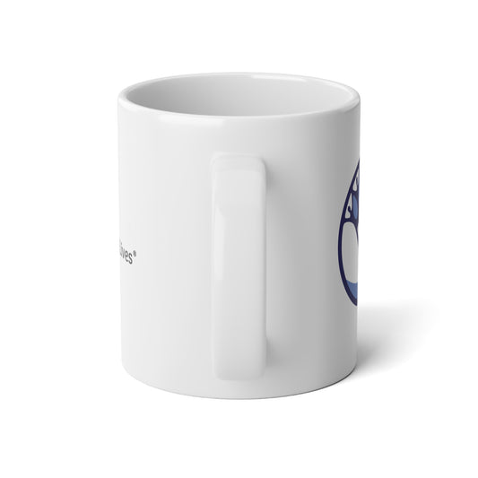 Establishing My Vibes Jumbo Mug, 20oz, Coffee Cup, Gift for Friends, Unique Kitchen Decor, Motivational Mug, Tea Lover's Mug